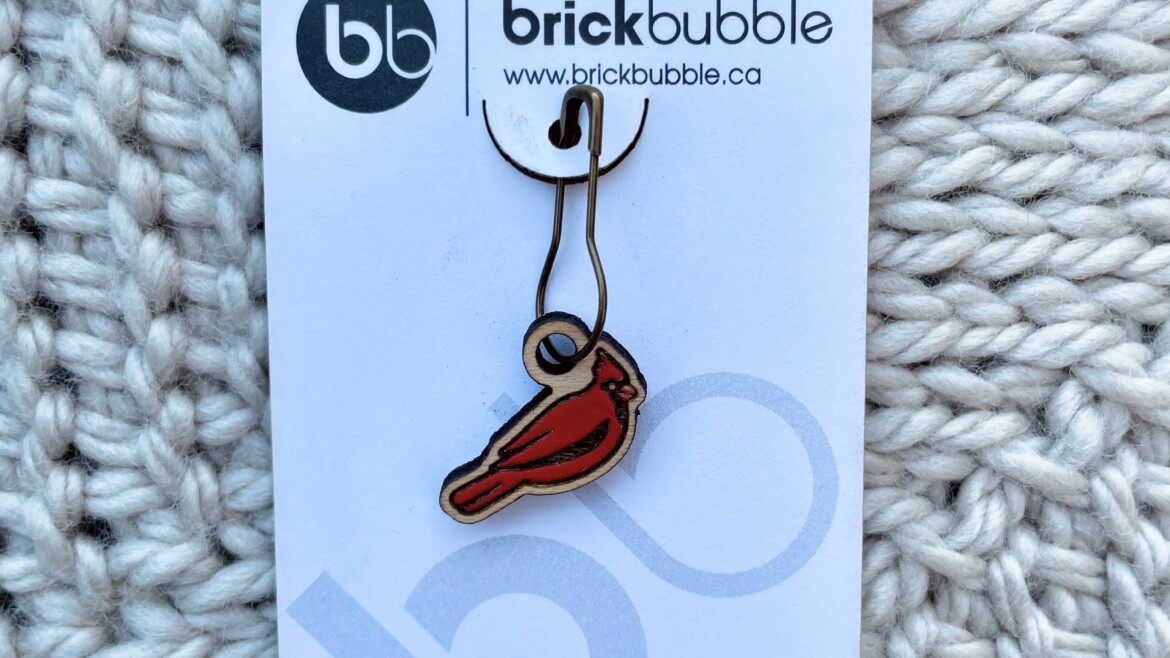 Cardinal Locking Stitch Marker The Thoughtful Artisan