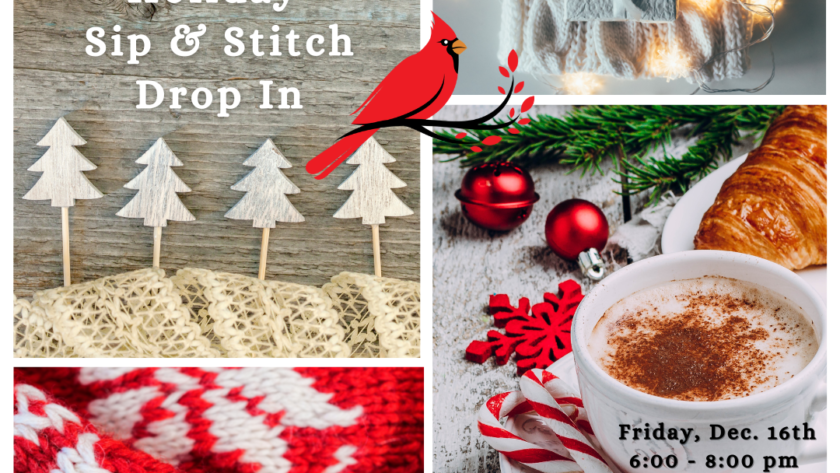 Holiday Sip & Stitch Drop In