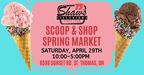 Scoop & Shop Spring Market AND Local Yarn Store Day!
