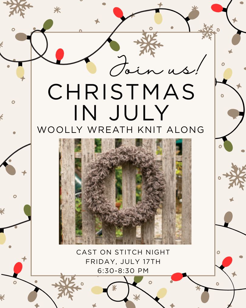 Woolly Wreath KAL Christmas in July
